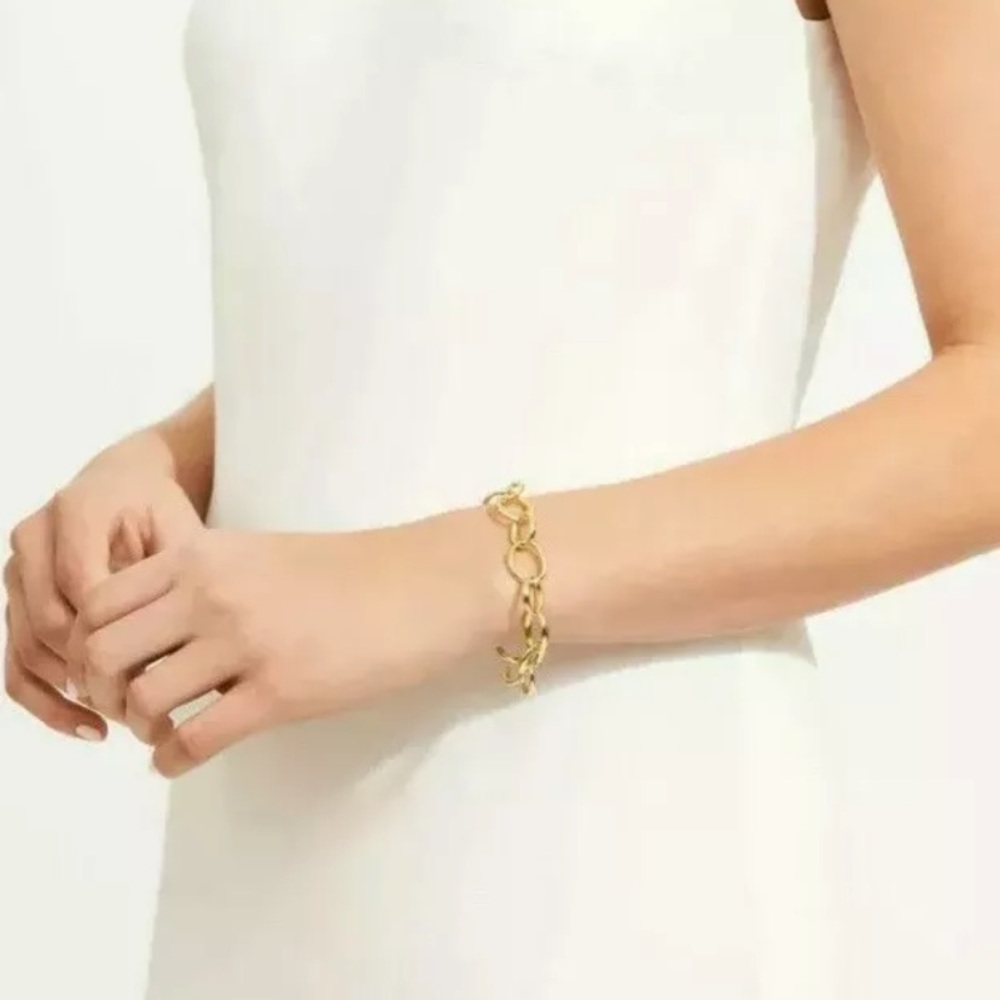 🆕 GOLD Bracelet Bayou with Love Rachel Zoe Style